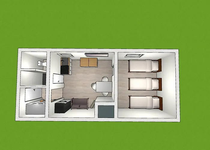 Emas 6 Mit 3 Einzelbetten, Kueche 公寓 克雷费尔德